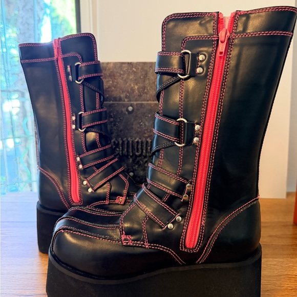Demonia Clash 435 Boots Size 7 - Picture 2 of 10
